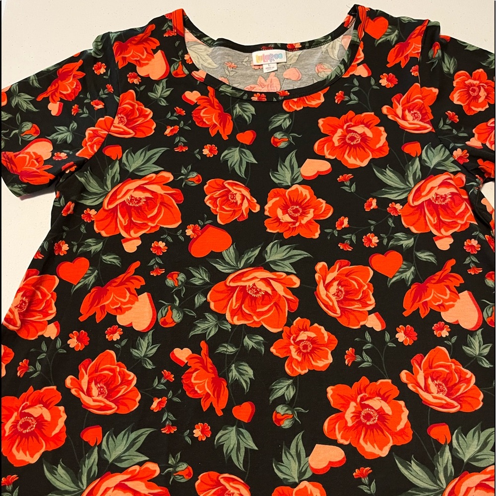Gently used floral LulaRoe Jessie large